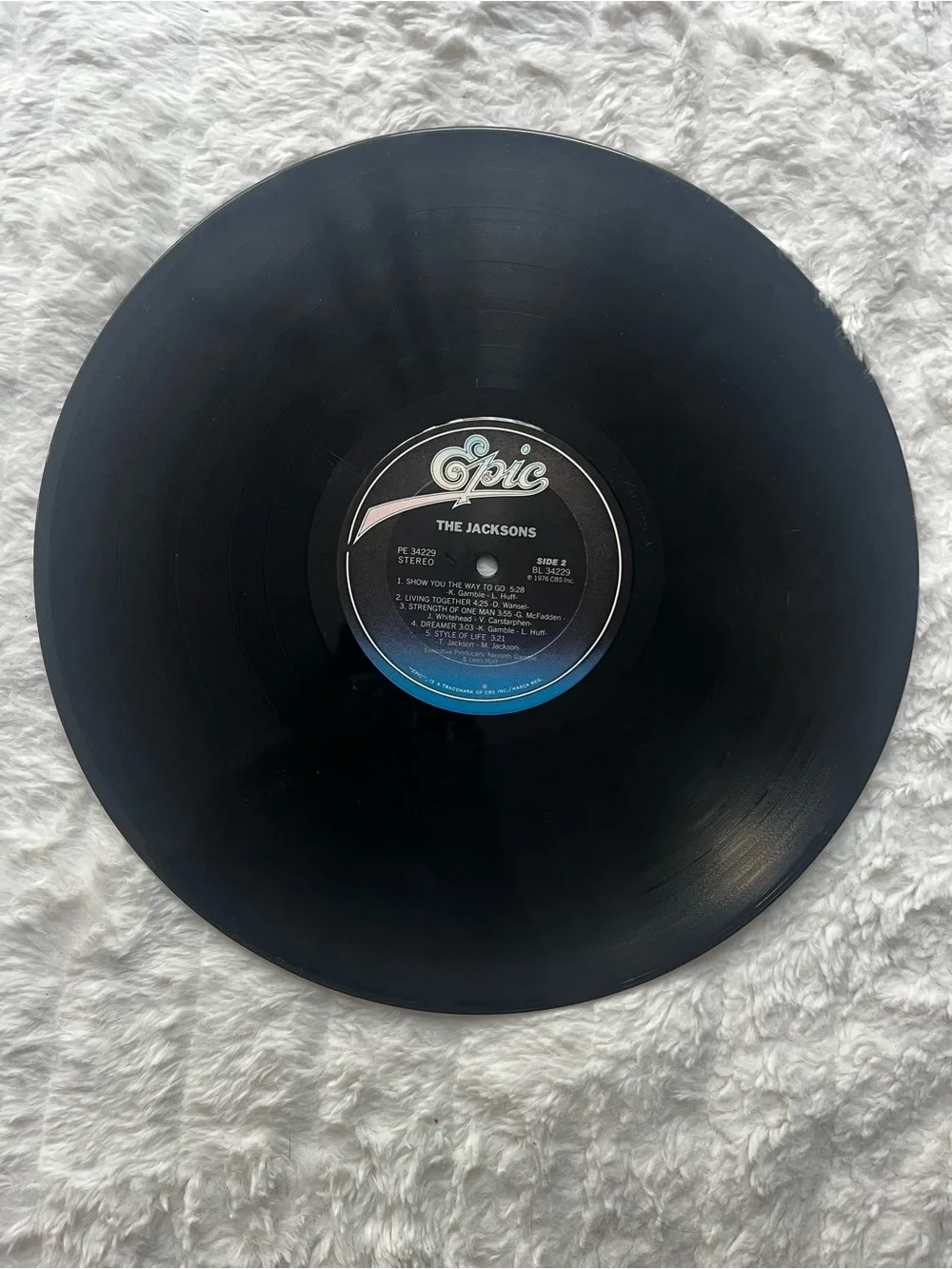 The Jacksons Self Titled LP Vinyl Record 1976 Epic PE 34229 Gatefold